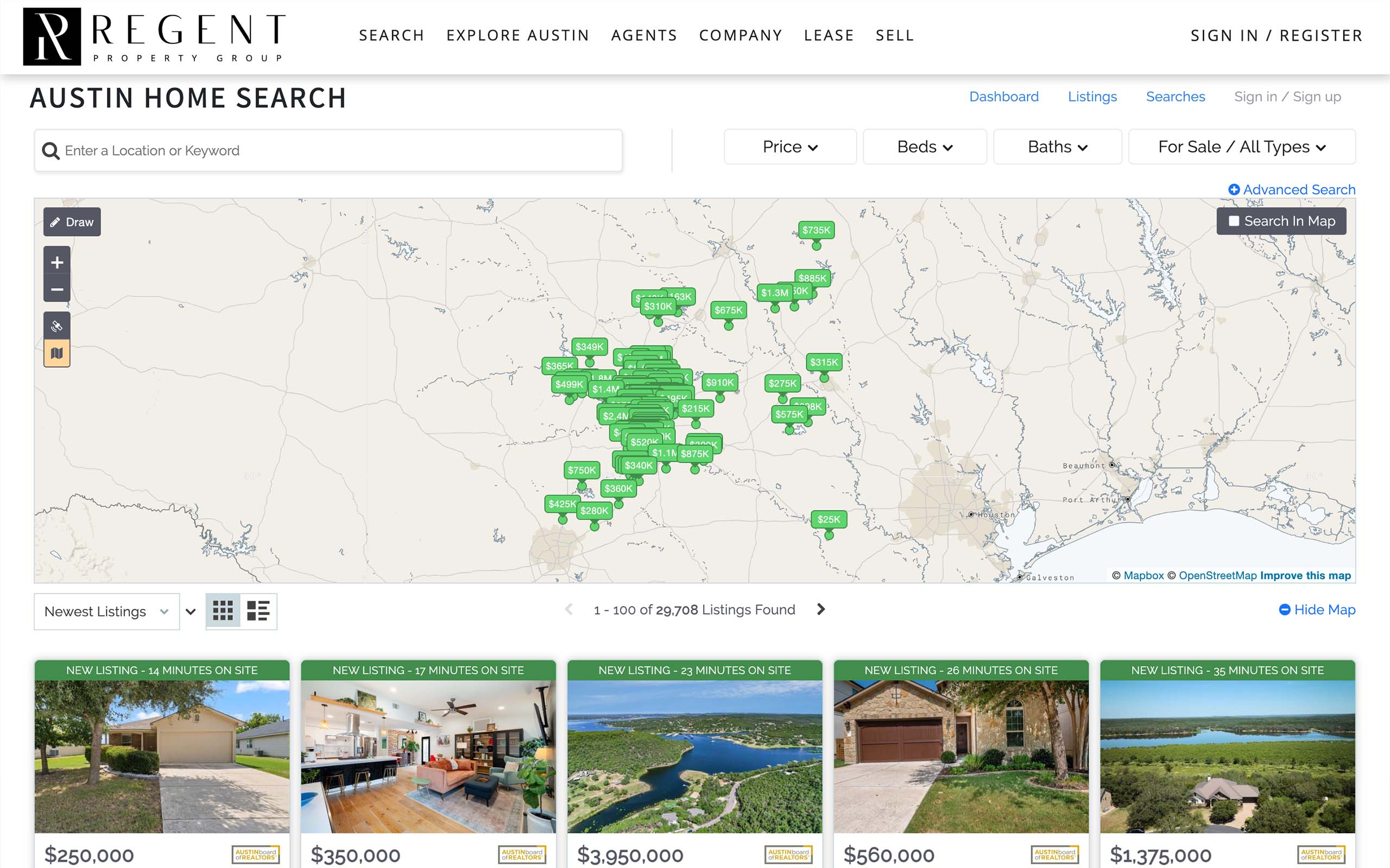 Regent MSL Search Map